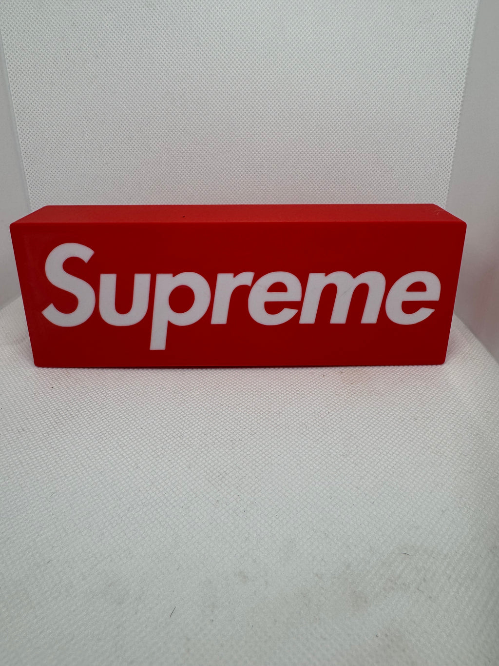 Supreme Logo LED Light Sign - Red Illuminated Box Decor