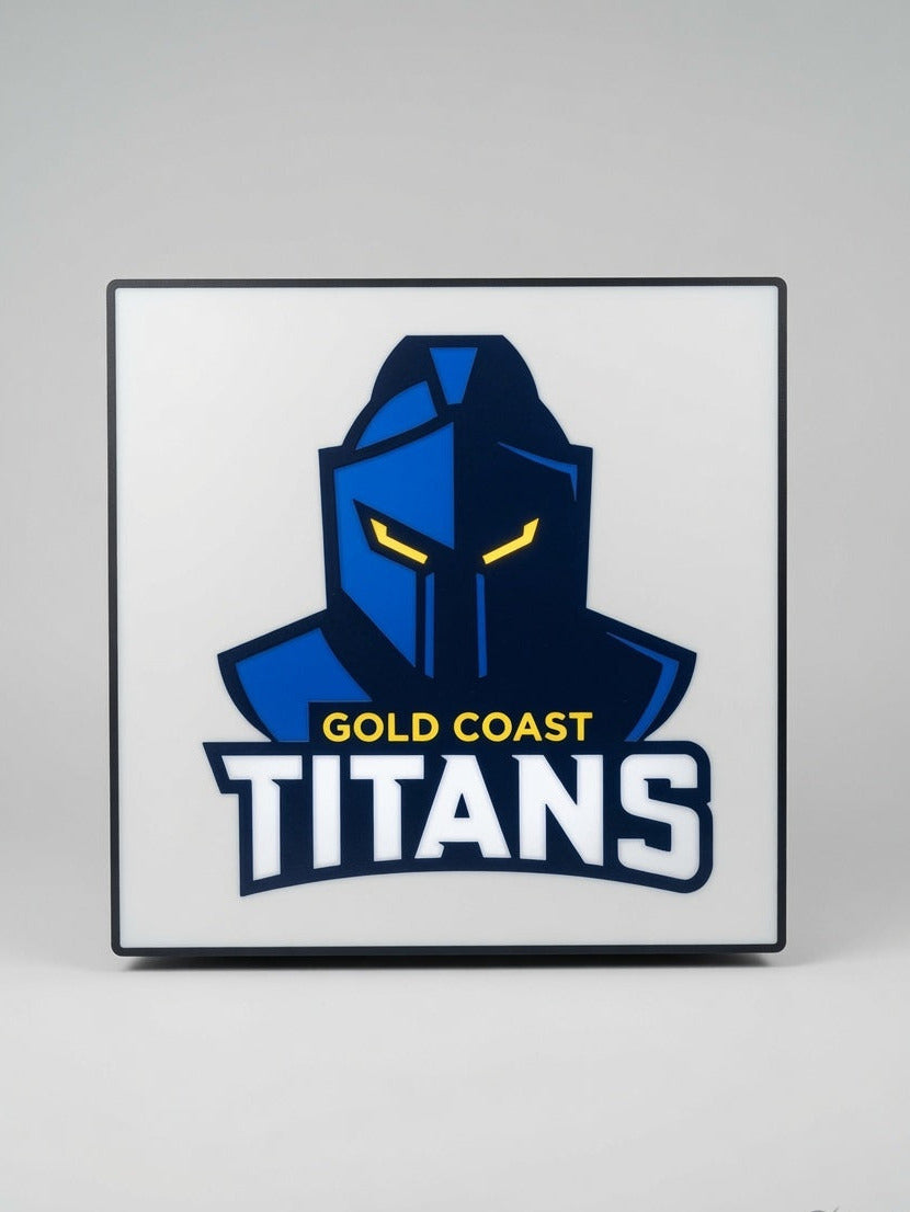 Gold Coast Titans NRL Team LED Lightbox – Perfect Sports Fan Gift!