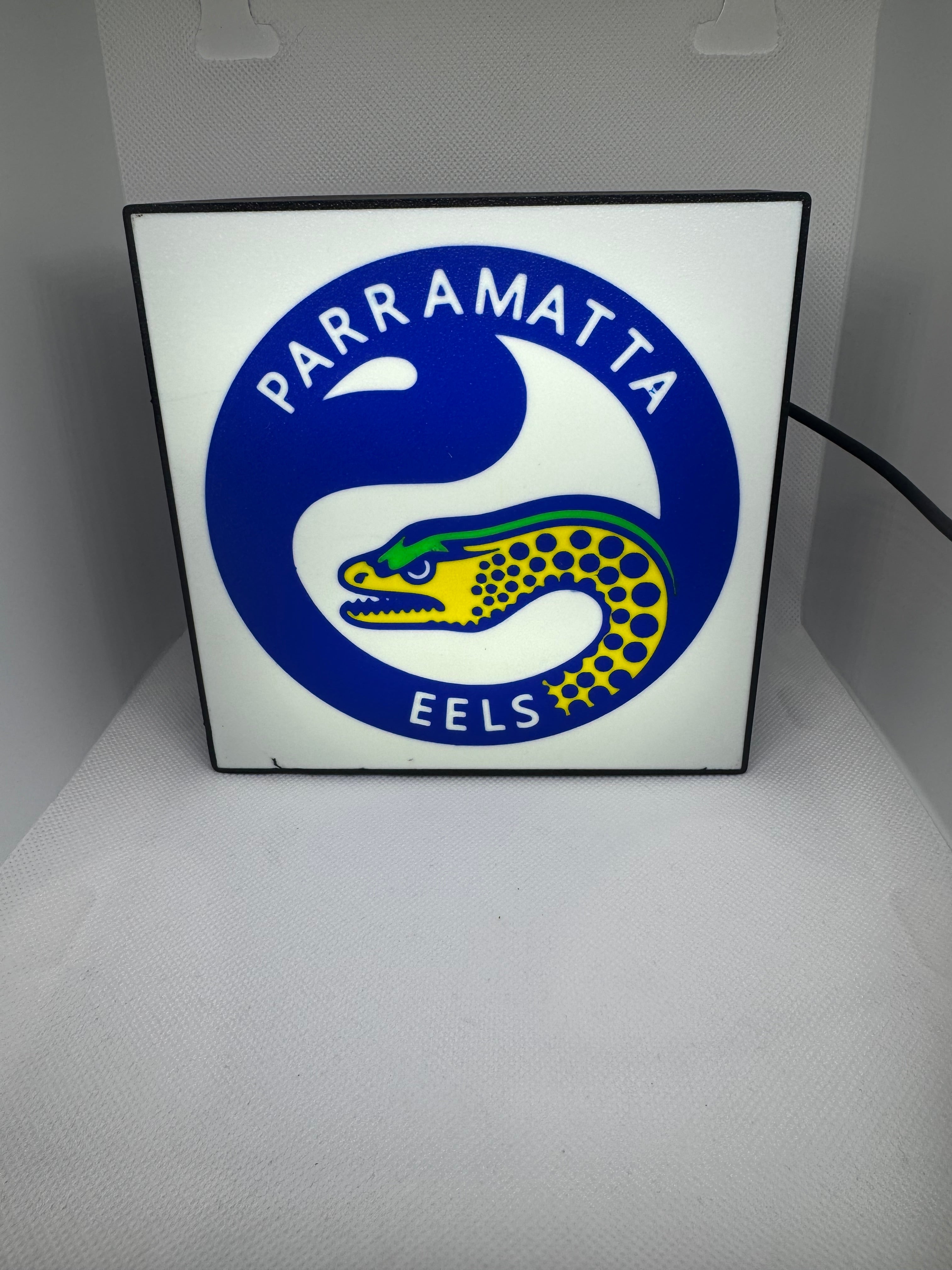 Parramatta Eels NRL Team LED Lightbox – Perfect Sports Fan Gift!