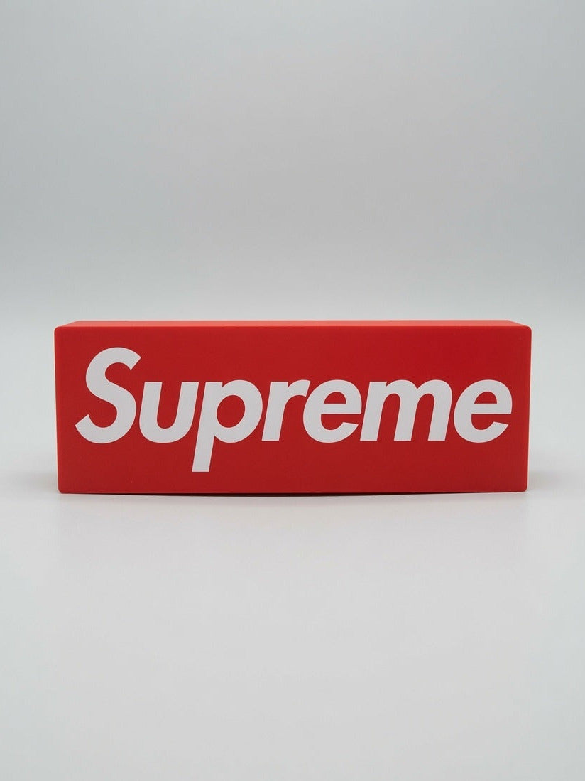 Supreme Logo LED Light Sign - Red Illuminated Box Decor