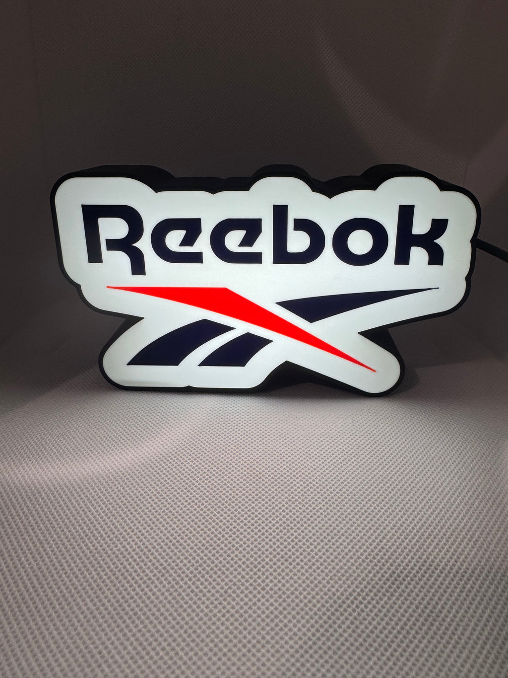 Reebok LED Light Sign - Illuminated Classic Logo Decor
