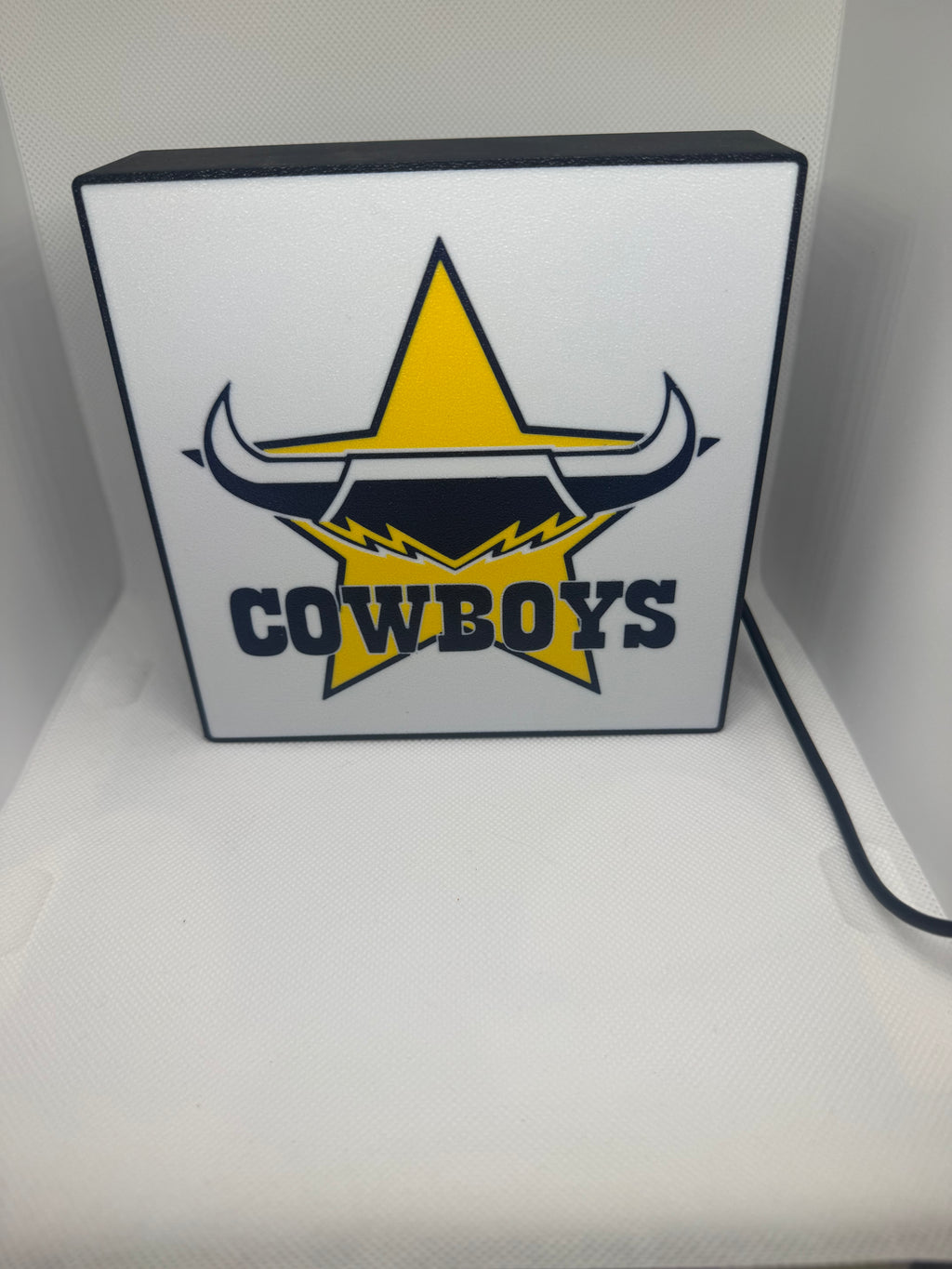 North Queensland Cowboys NRL Team LED Lightbox – Perfect Sports Fan Gift!