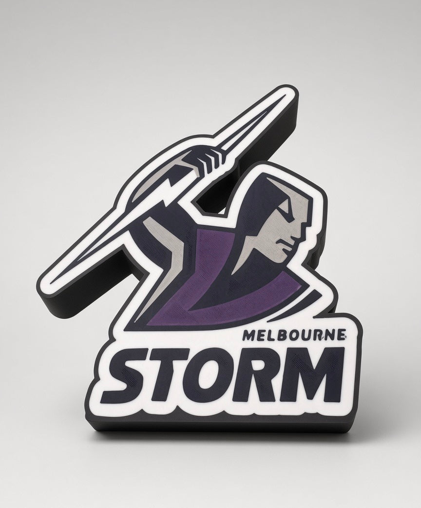 Melbourne Storm NRL Team LED Lightbox – Perfect Sports Fan Gift!