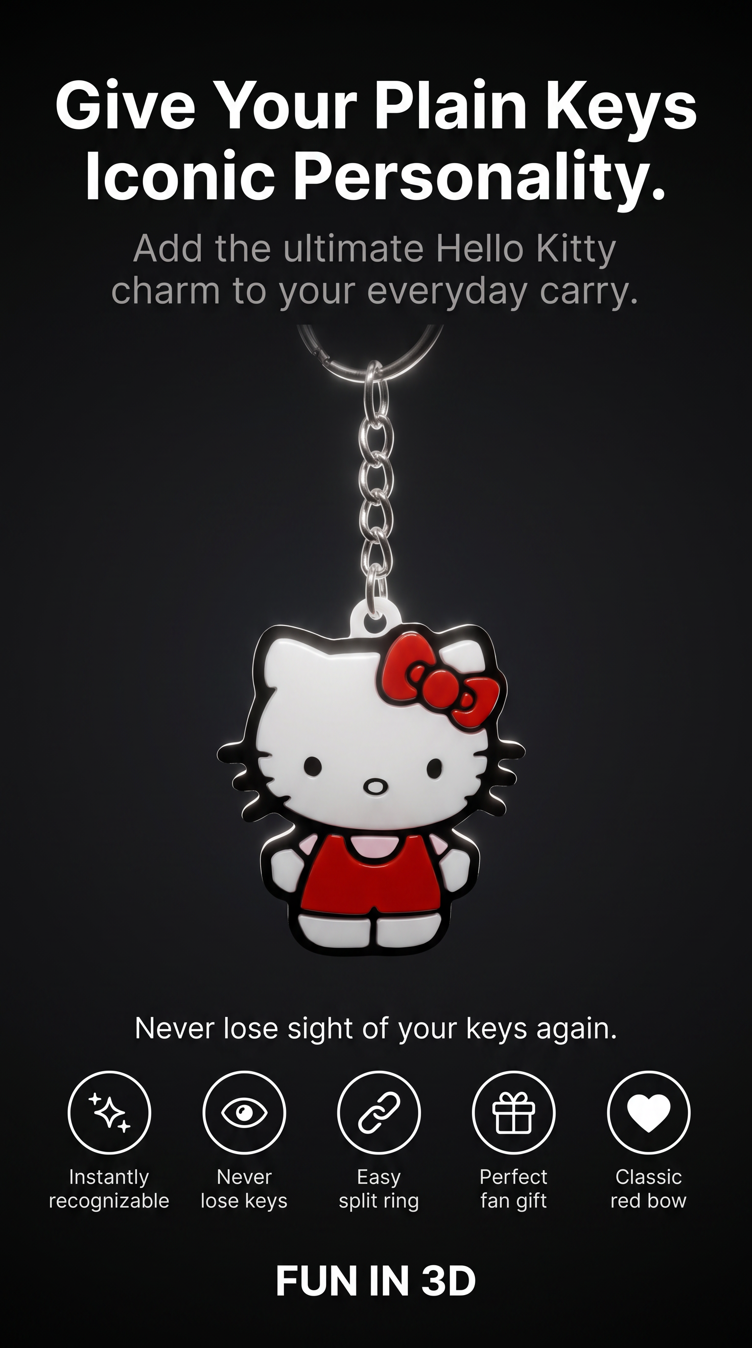 Hello Kitty Keychain