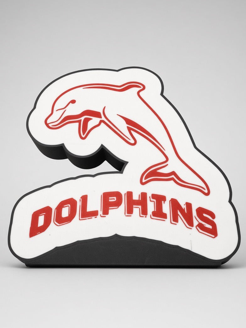 Dolphins NRL Team LED Lightbox – Perfect Sports Fan Gift!
