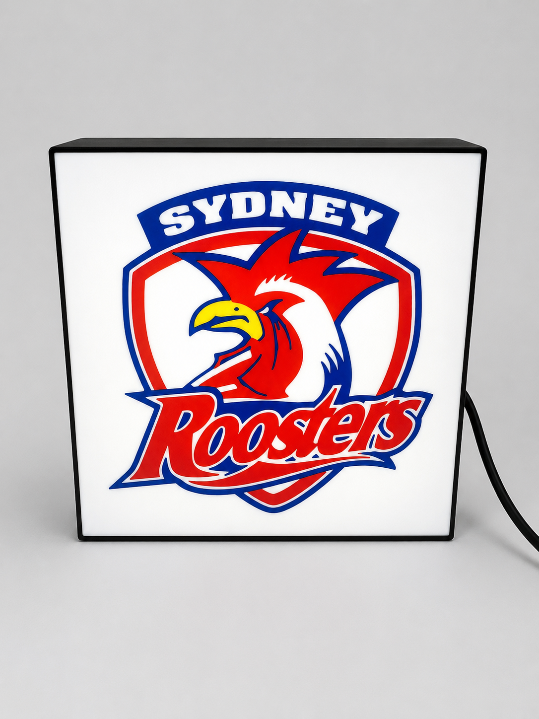 Sydney Roosters NRL Team LED Lightbox – Perfect Sports Fan Gift!