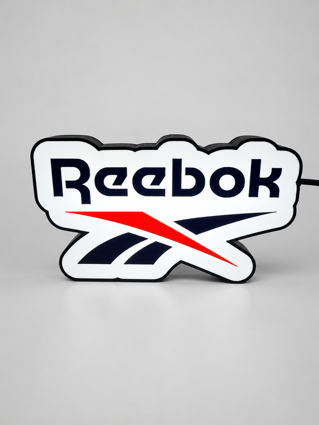 Reebok LED Light Sign - Illuminated Classic Logo Decor