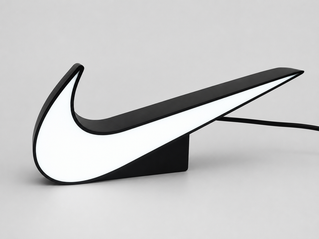 Nike Swoosh LED Light Box – Iconic Illuminated Desk & Shelf Decor