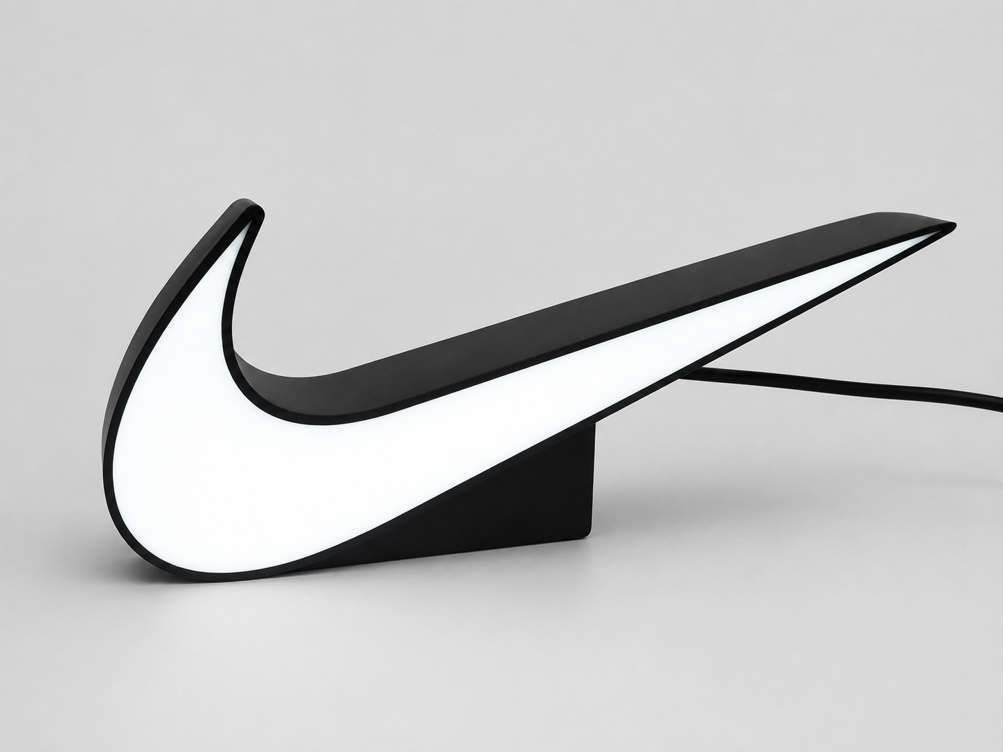 Nike Swoosh LED Light Box – Iconic Illuminated Desk & Shelf Decor