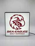 Manly-Warringah Sea Eagles NRL Team LED Lightbox – Perfect Sports Fan Gift!