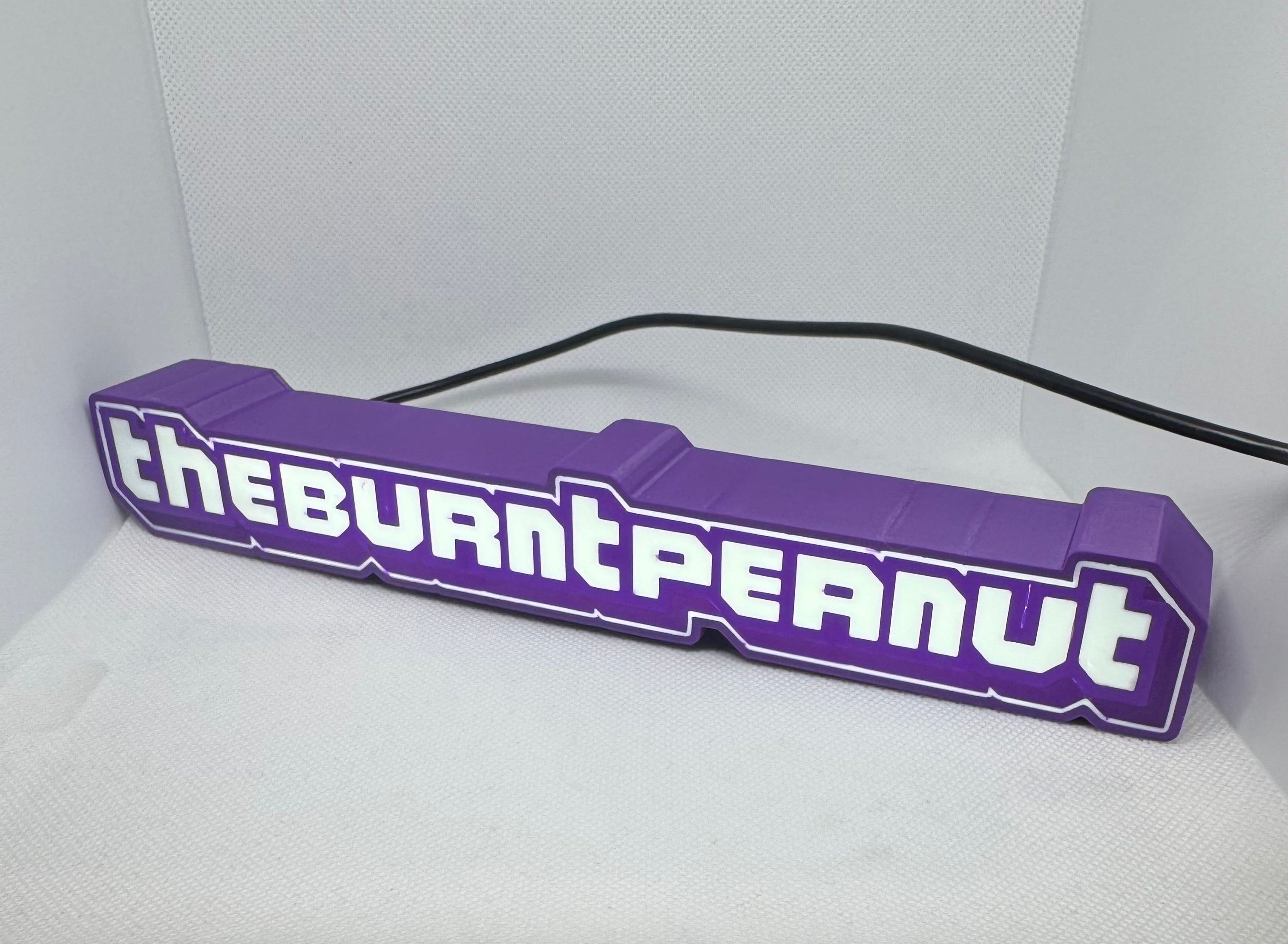 Custom Twitch Username LED Light Sign | Personalized Streamer Name Light Bar