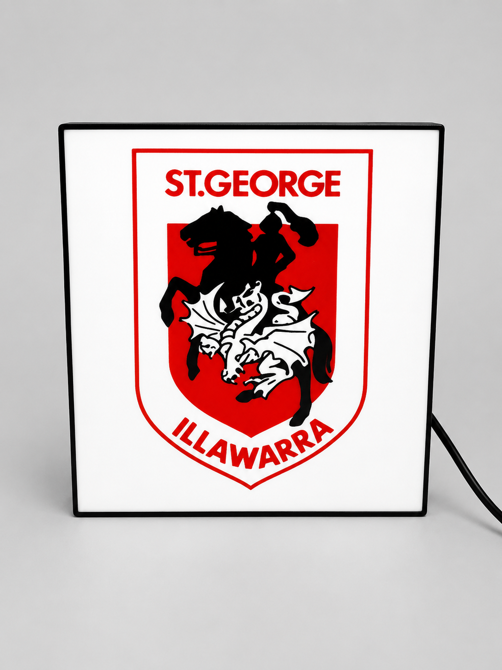 St. George Illawarra Dragons NRL Team LED Lightbox – Perfect Sports Fan Gift!