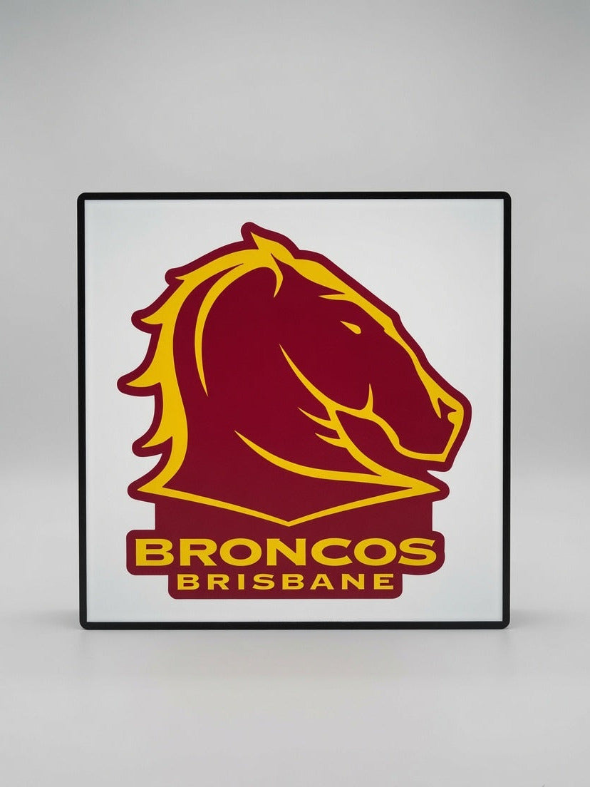 Brisbane Broncos NRL Team LED Lightbox – Perfect Sports Fan Gift!
