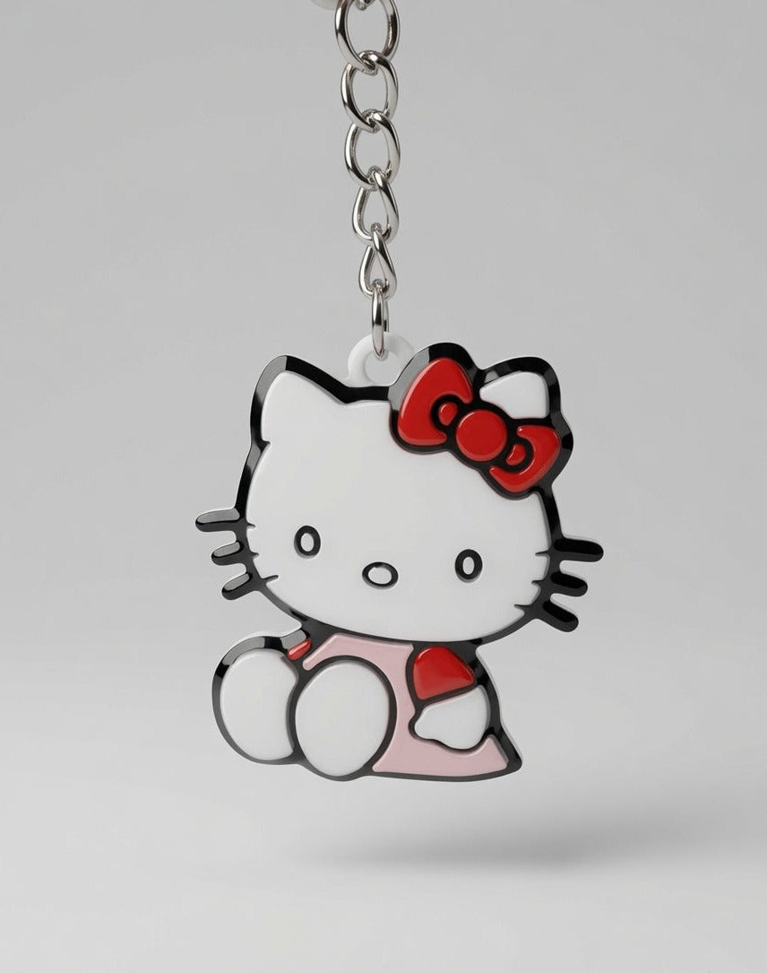 Hello Kitty Sitting Keychain