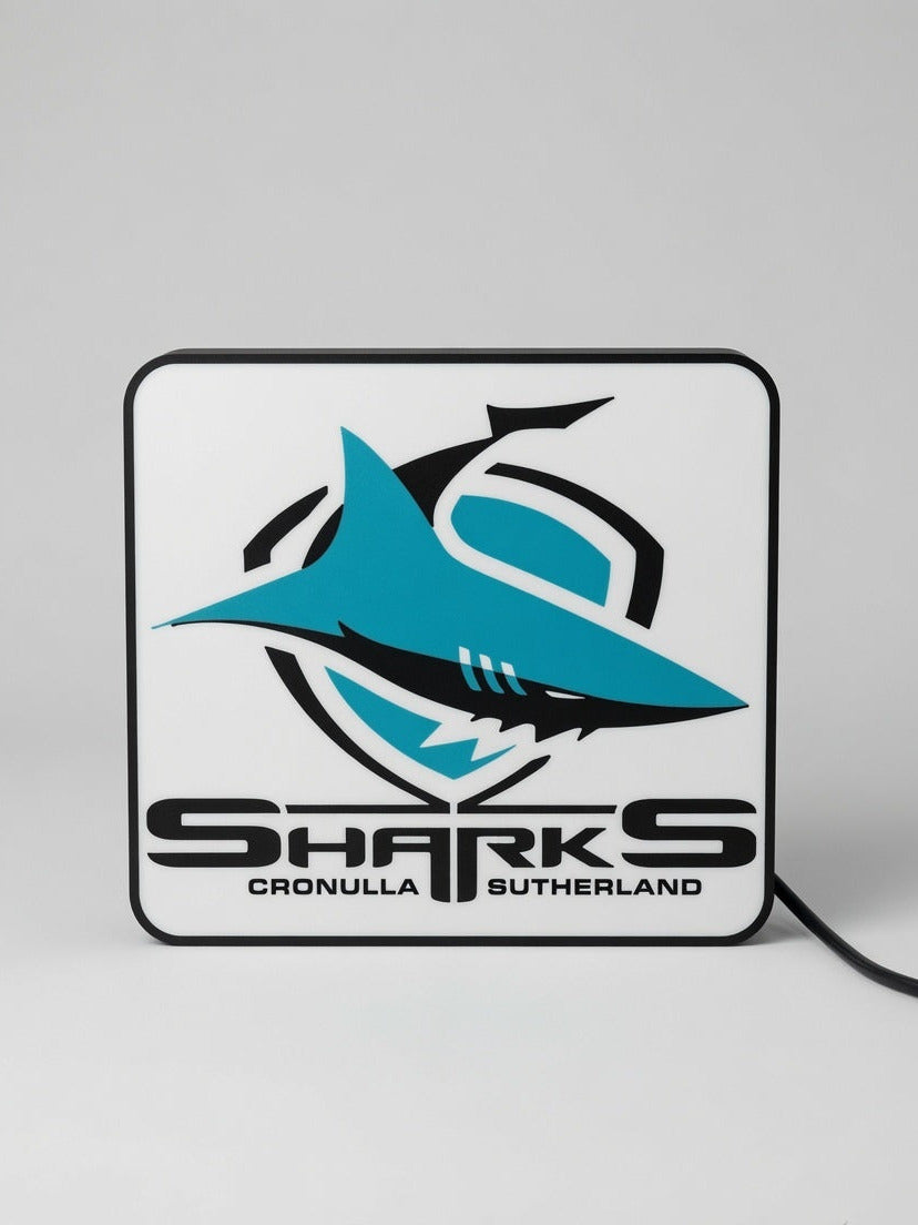 Cronulla-Sutherland Sharks NRL Team LED Lightbox – Perfect Sports Fan Gift!