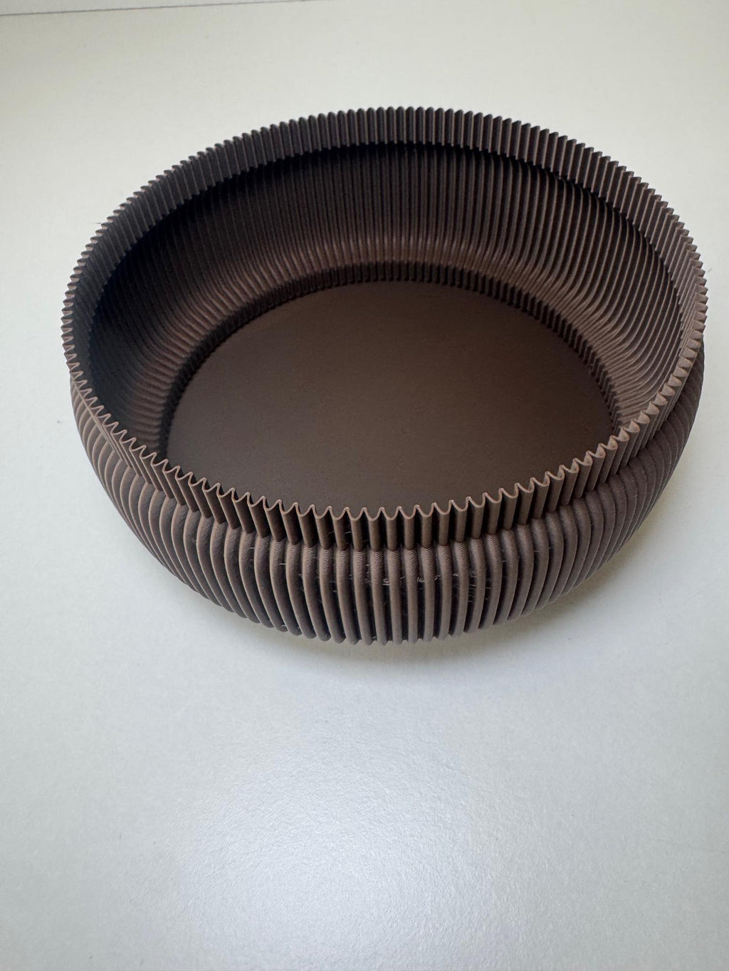 Capri Ribbed Plate: Modern Matte Catchall Tray, Key Bowl, Trinket Dish