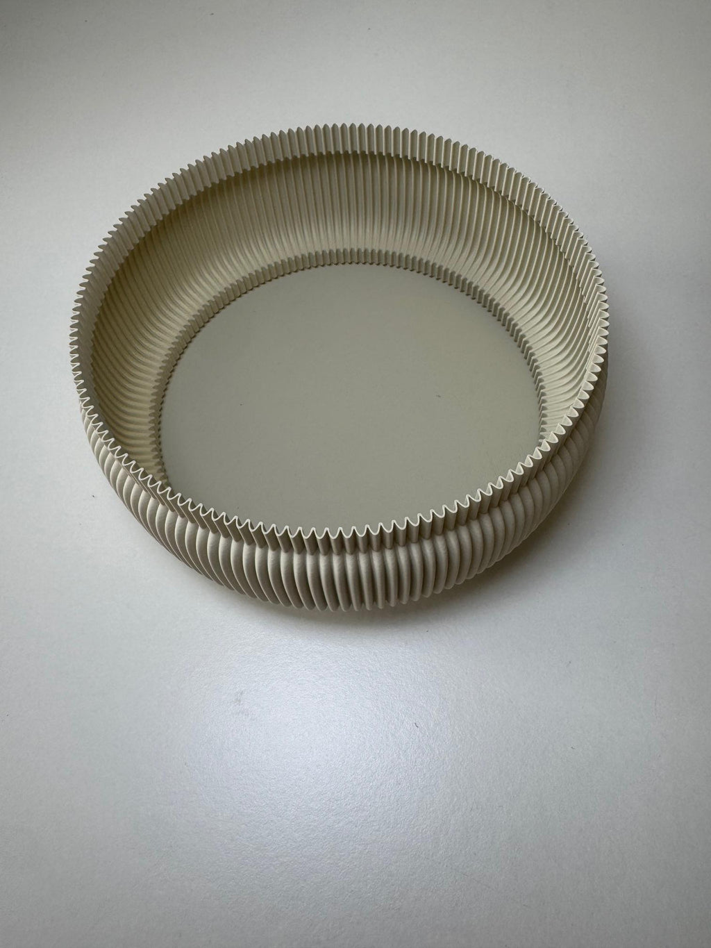 Capri Ribbed Plate: Modern Matte Catchall Tray, Key Bowl, Trinket Dish