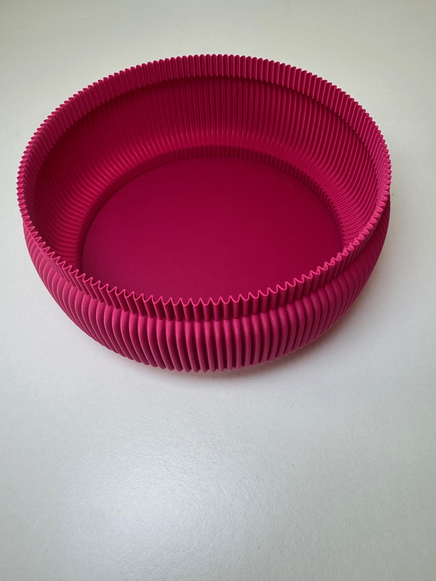Capri Ribbed Plate: Modern Matte Catchall Tray, Key Bowl, Trinket Dish