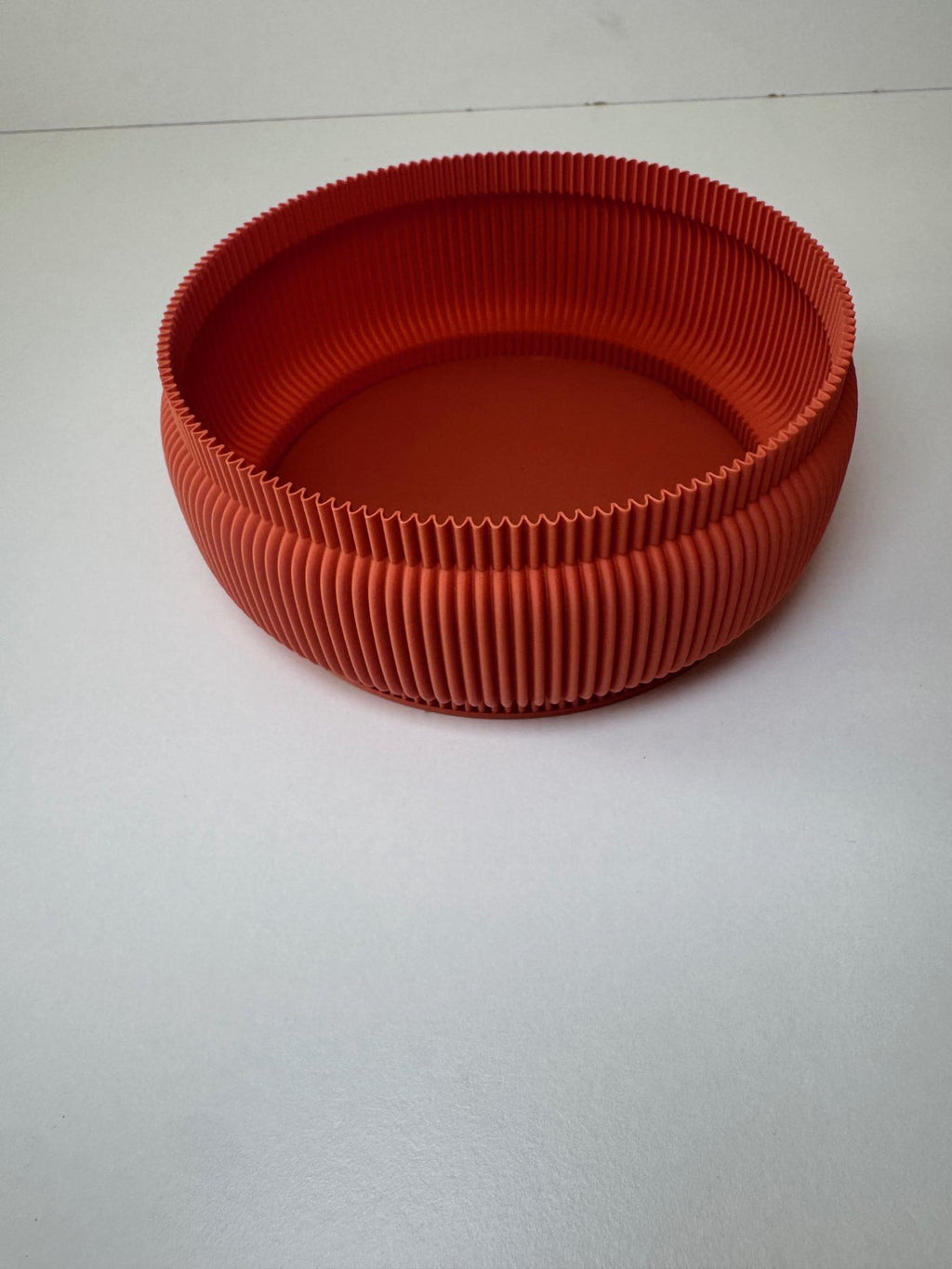 Capri Ribbed Plate: Modern Matte Catchall Tray, Key Bowl, Trinket Dish