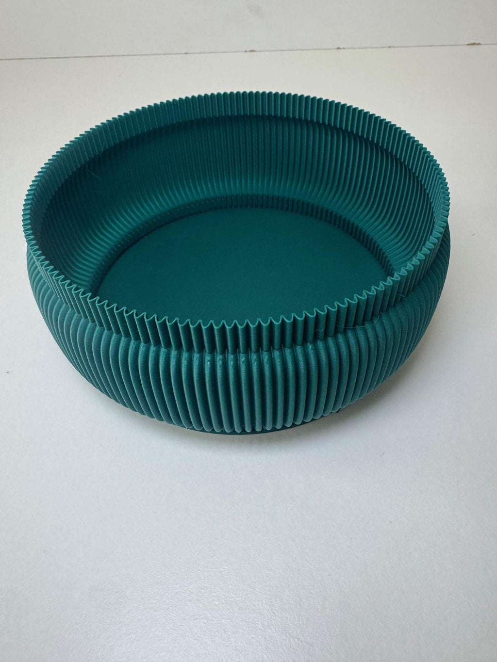 Capri Ribbed Plate: Modern Matte Catchall Tray, Key Bowl, Trinket Dish