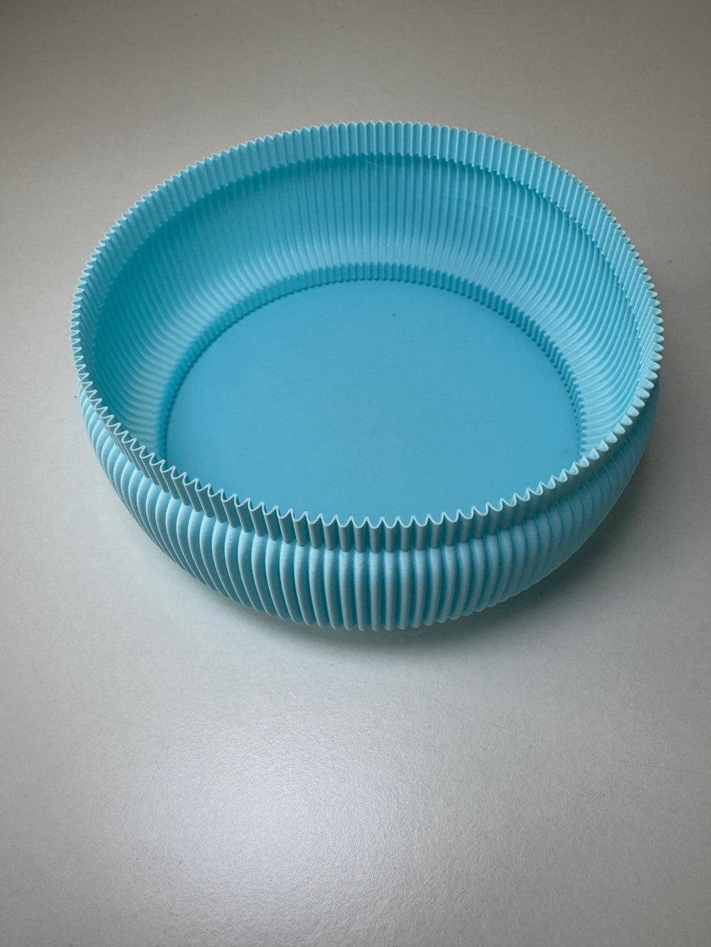 Capri Ribbed Plate: Modern Matte Catchall Tray, Key Bowl, Trinket Dish