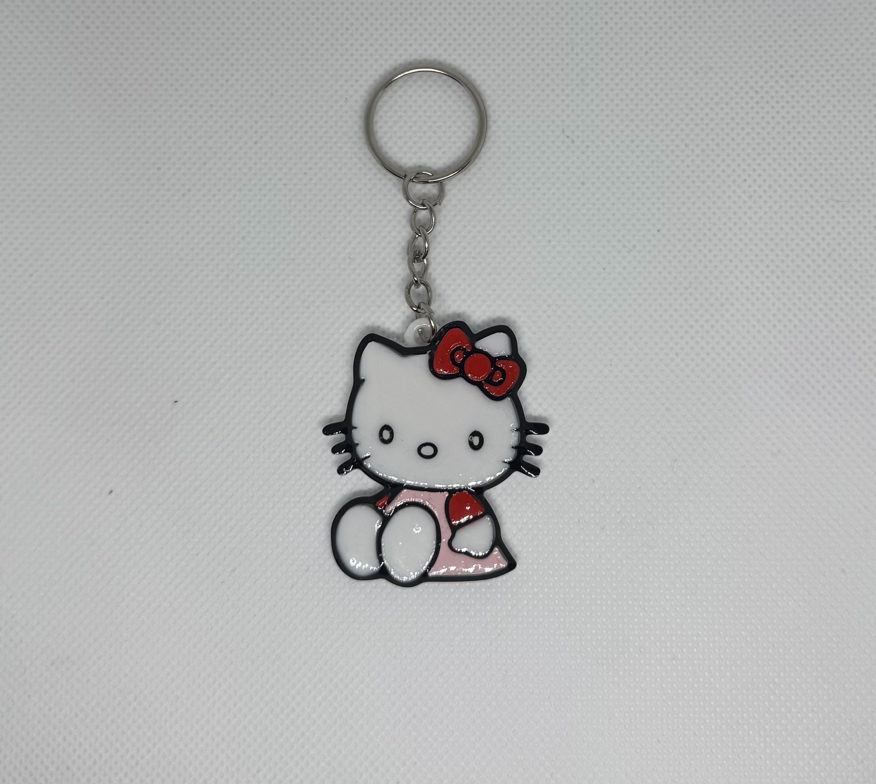 Hello Kitty Sitting Keychain