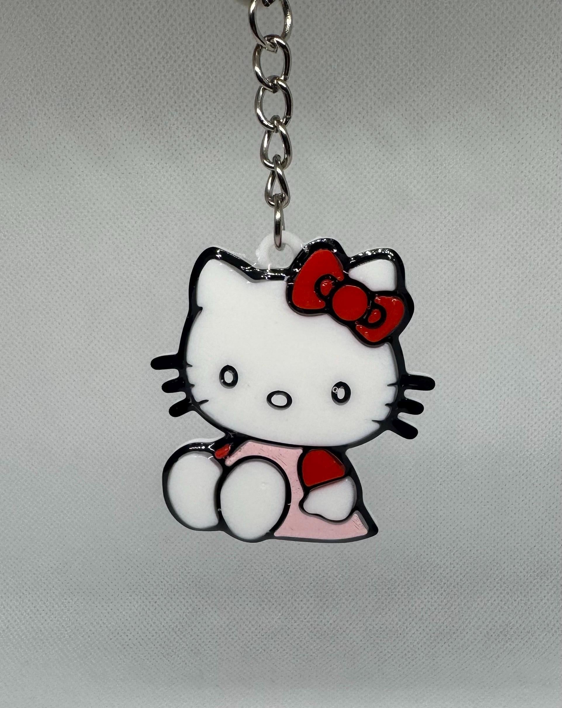 Hello Kitty Sitting Keychain