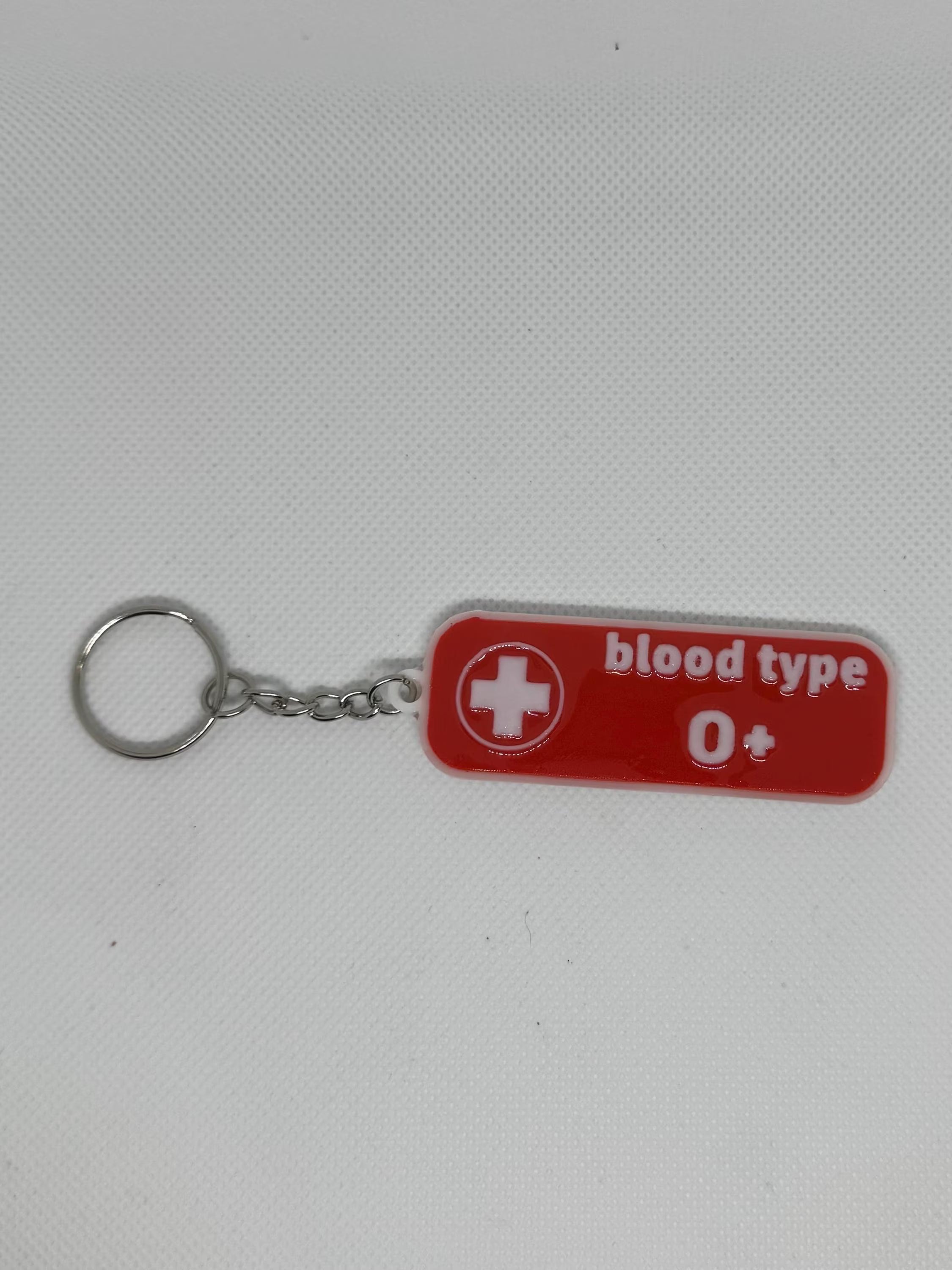 Medical Blood Type Keychain