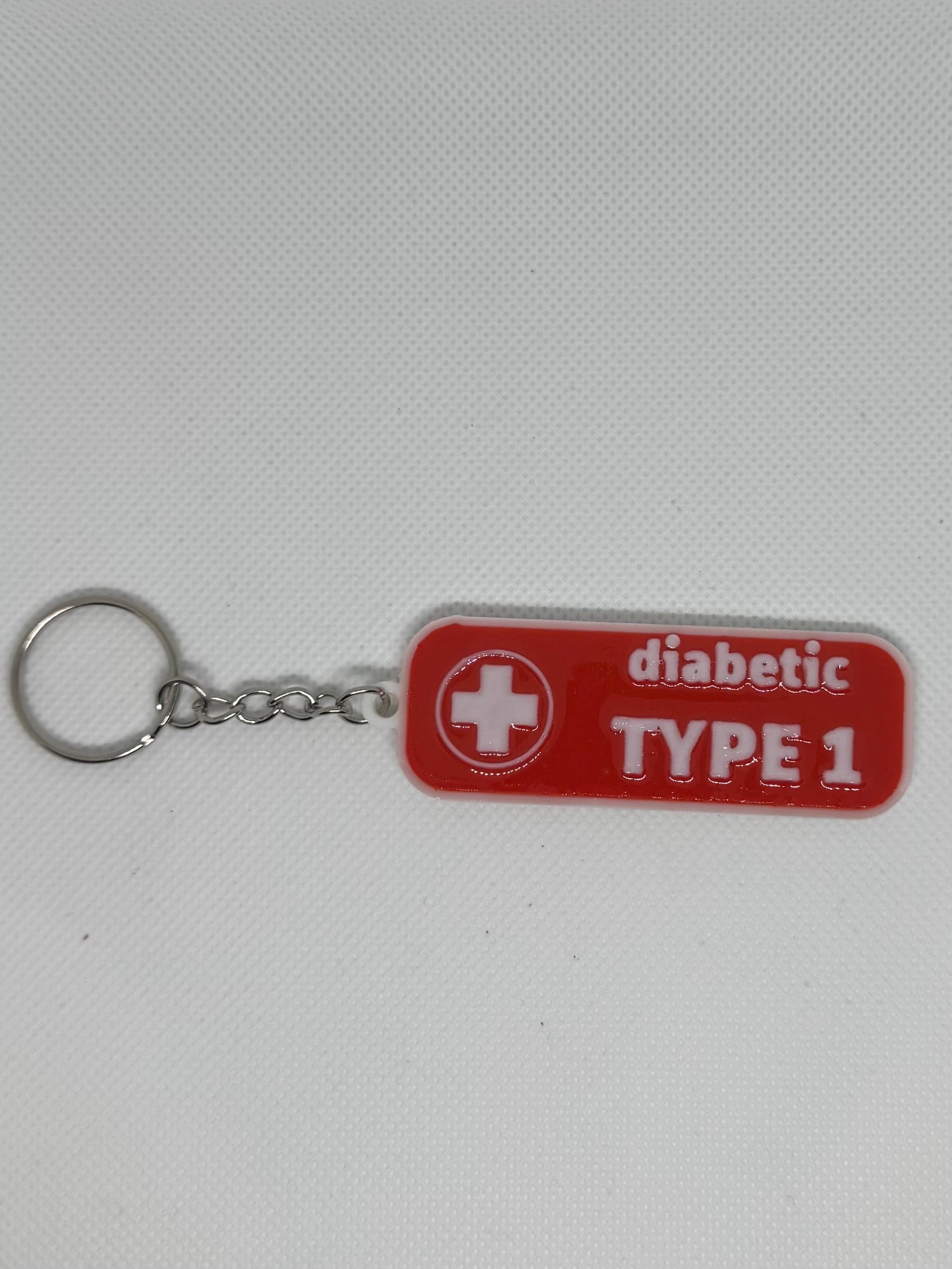 Medical Blood Type Keychain