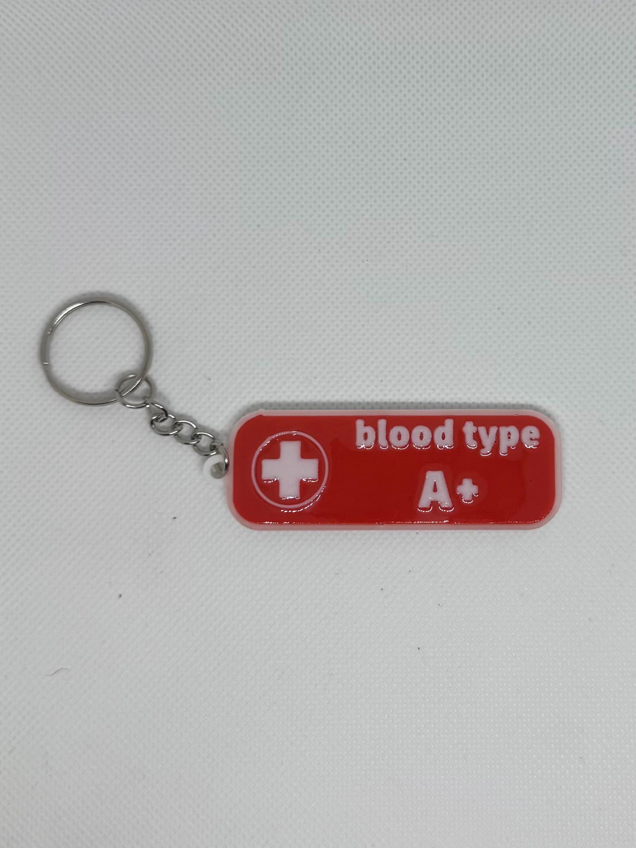 Medical Blood Type Keychain