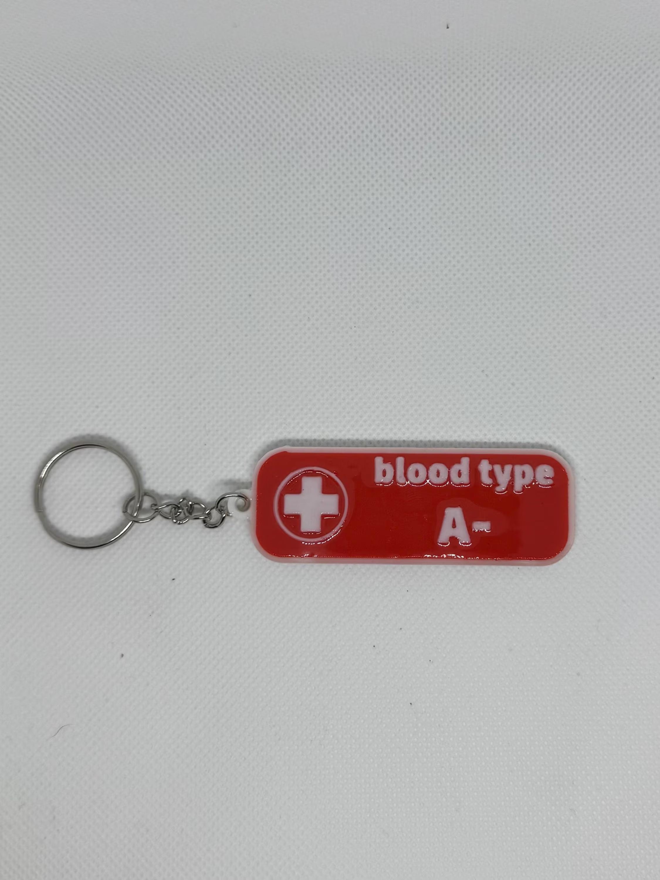 Medical Blood Type Keychain