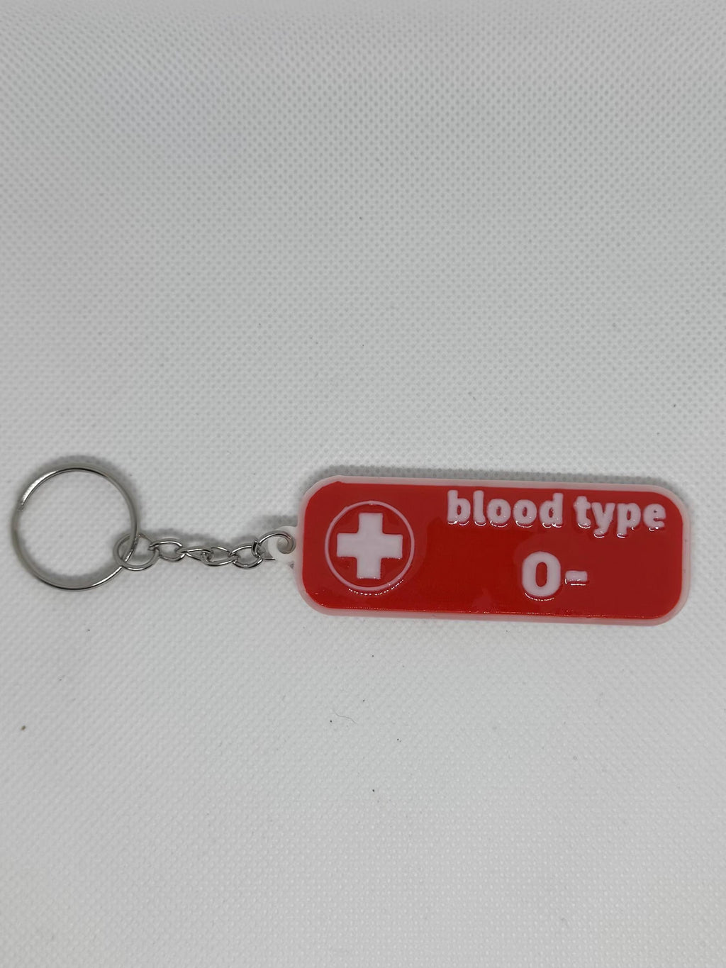Medical Blood Type Keychain